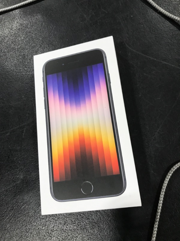 Photo 2 of 2022 Apple iPhone SE (64 GB, Midnight) [Locked] + Carrier Subscription