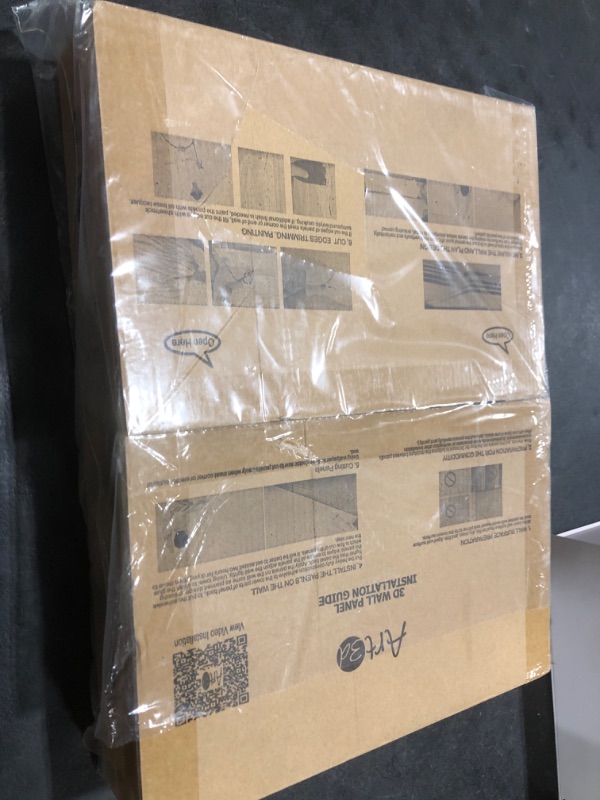 Photo 1 of Art3d 24-Pack 3D Wall Panels for Interior Wall Décor, PVC Wavy Textured Accent Wall Paneling for Living Room Bedroom TV Backdrop Office, 15.7 x 11.8 Inch - White