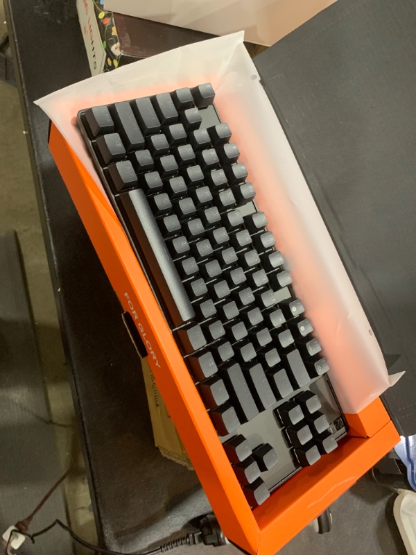 Photo 4 of SteelSeries Apex Pro TKL HyperMagnetic Gaming Keyboard - Adjustable Actuation - Esports Tenkeyless - OLED Screen - RGB - PBT Keycaps - USB-C - 2023 Edition,Black