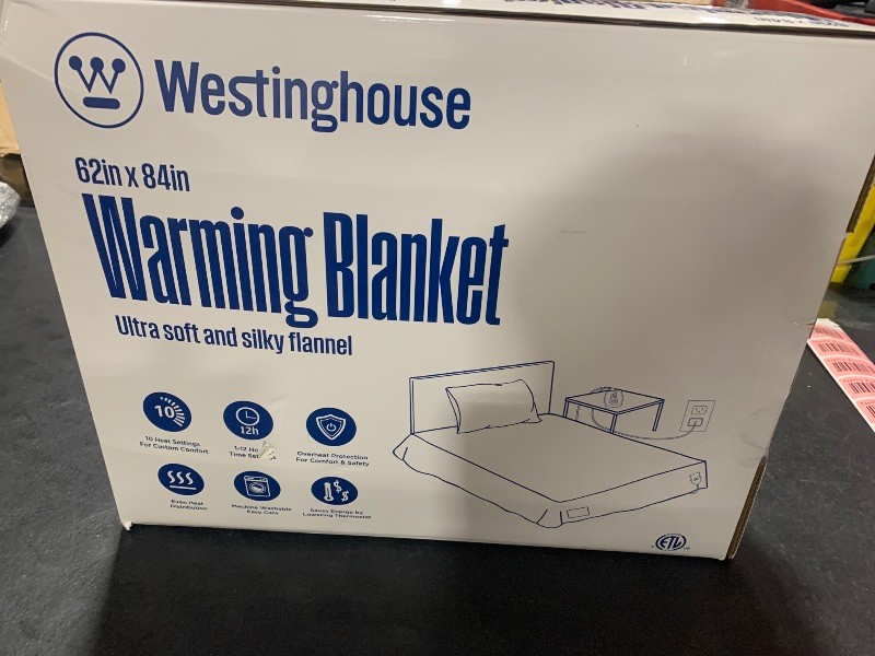 Photo 2 of Westinghouse Heated Blanket Twin Size, Electric Heating Blanket with 10 Heating Levels, 1-12 Hours Auto Shut Off, Fast Heating Warming Blanket, Machine Washable(Twin, 62x84 Inches, Beige)