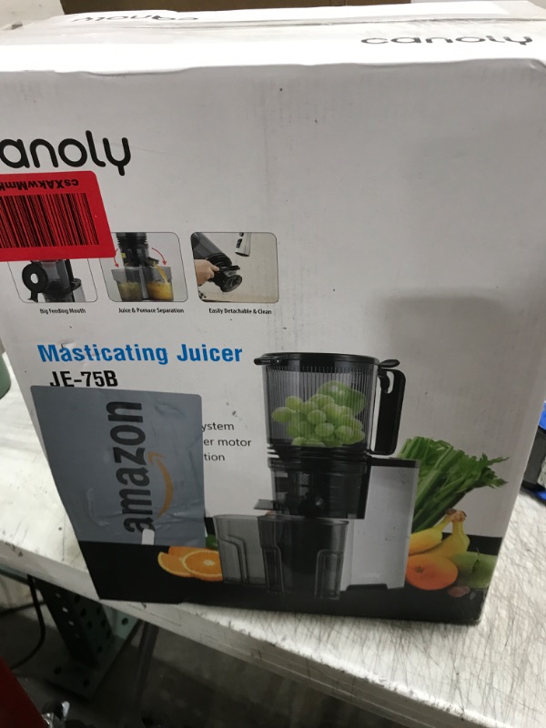 Photo 2 of Cold Press Juicer, 5.4" Wide Feed Chute Juice Extractor Machine with 400W, High Juice Yield, Slow Masticating Juicer for Whole Vegetables & Fruits