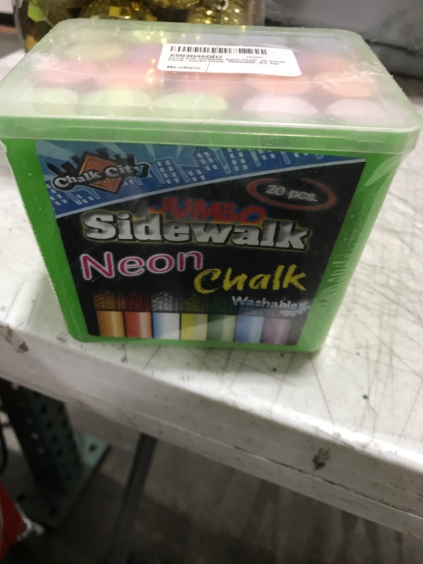 Photo 1 of Chalk City sidewalk neon Chalk 20 Count