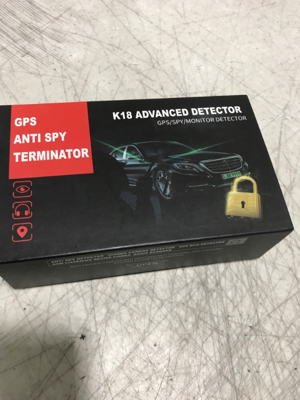 Photo 1 of Hidden Camera Detectors, Anti Spy Camera Finder, GPS Tracker Detector, Hidden Devices Detector for Airbnb, Hotels, Bathroom, Home, Office (Black)