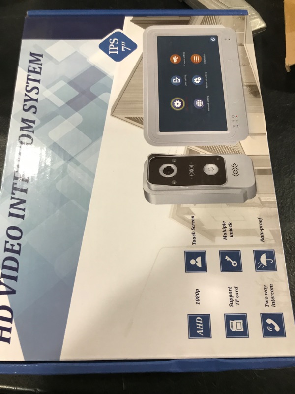 Photo 1 of AMOCAM Wireless WiFi Video Doorbell Intercom System, 1080P Video Door Camera with Monitor, 7 Inch Touch Screen Video Door Phone, No Monthly Fees, Tuya APP Remote Intercom (Wired Power)
