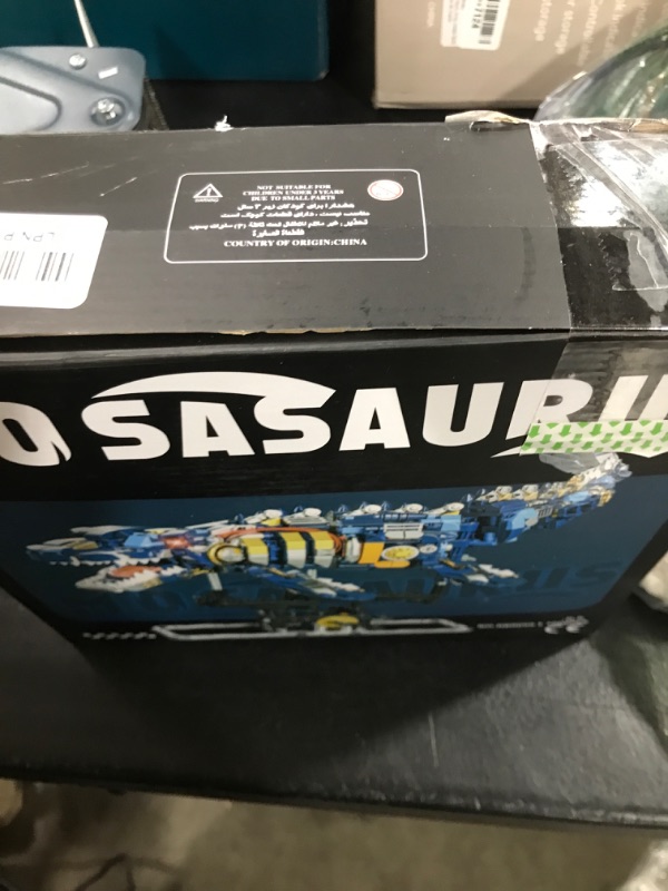 Photo 1 of RiceBlock Sea Dinosaur Crossing Ocean World Building Set, Mosasaurus Building Toys for Kids and Adults, A Toys Compatible with Lego Sets for Boys Age 8-12, 785 Pieces