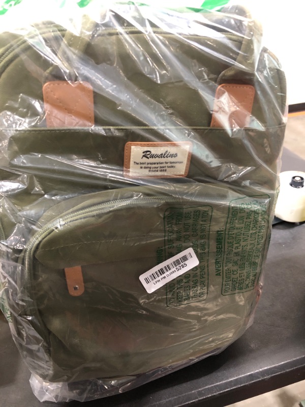 Photo 1 of RUVALINO Diaper Bag Backpack, Multifunction Travel Pack Maternity Baby Changing Bags, Large Capacity, Waterproof, Army Green