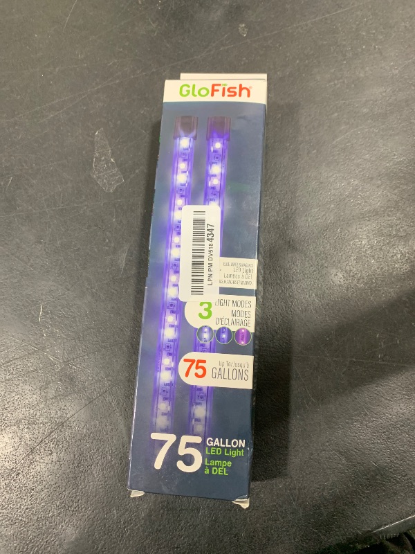 Photo 1 of GloFish 10 Inch LED Light Stick 2 Count - White, Blue and, Magenta Aquarium Lights - Tank Sizes Up to 75 Gallons
