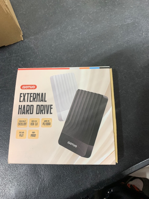 Photo 1 of YOTUO External Hard Drive, USB 3.0 Portable HDD External Expansion Storage for PC, Mac, Desktop, Laptop Office Devices, for PS4, PS5, Xbox One, Xbox 360, Xbox Series X/S Gaming Devices (Whtie, 500GB)