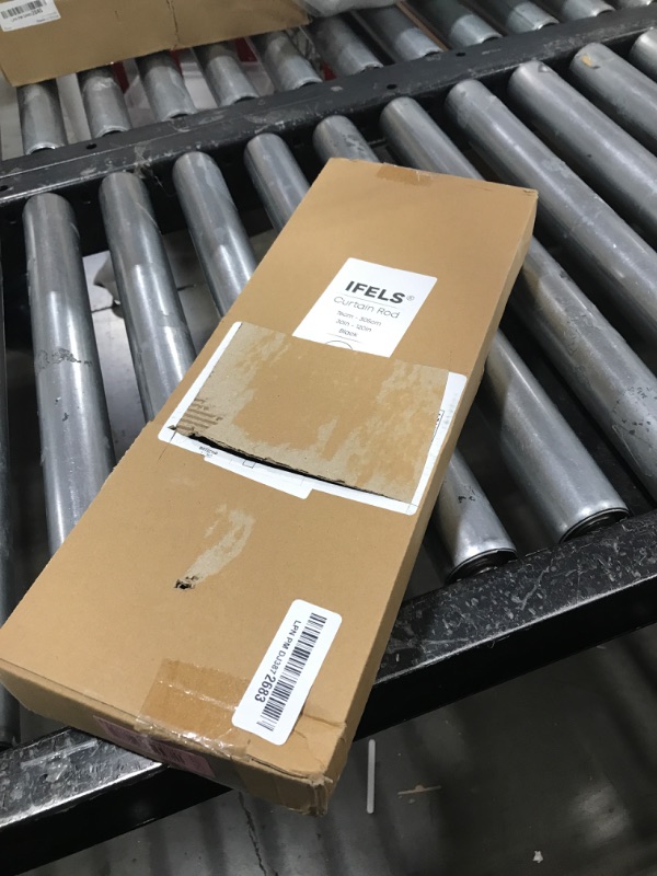 Photo 1 of IFELS Heavy Duty Curtain Rods for Windows 66 to 120 Inch, 1 Inch Adjustable Black Curtain Rod Set with Easy Installation and Modern Design (A1,Black,30-120")