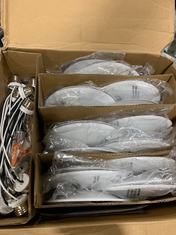 Photo 1 of Sunco 24 Pack 5/6 Inch LED Disk Lights, Flush Mount Disc Recessed Ceiling Can Lighting, 1050 LM, 3000K Warm White, Dimmable, 15W=75W, Damp Rated ETL