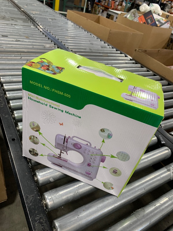 Photo 1 of Sewing Machine for Beginners, Heavy Duty Sewing Machine, 12 Built-in Stitches with Reverse Sewing, Foot Pedal, Light, Storage Drawer, Sewing Accessories