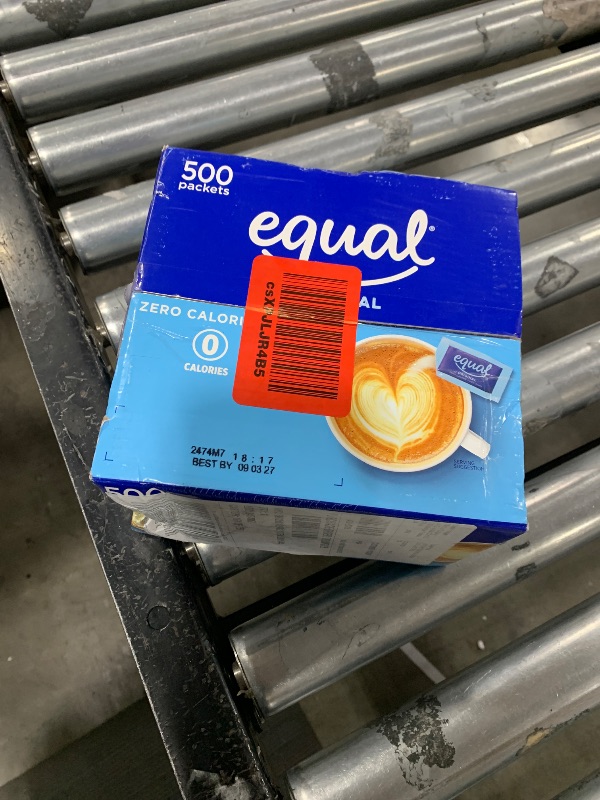 Photo 2 of EQUAL 0 Calorie Sweetener, Sugar Substitute, Zero Calorie Sugar Alternative Sweetener Packets, Sugar Alternative, 500 Count EXP 09/03/2027