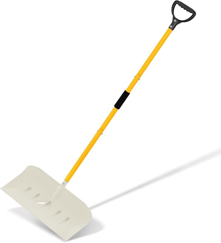 Photo 1 of Home Garage Snow Removal with D-Grip Handle, Durable 20" Blade, 58" Long Large Capacity Shovel Perfect for Driveways, Didewalks, Courtyards