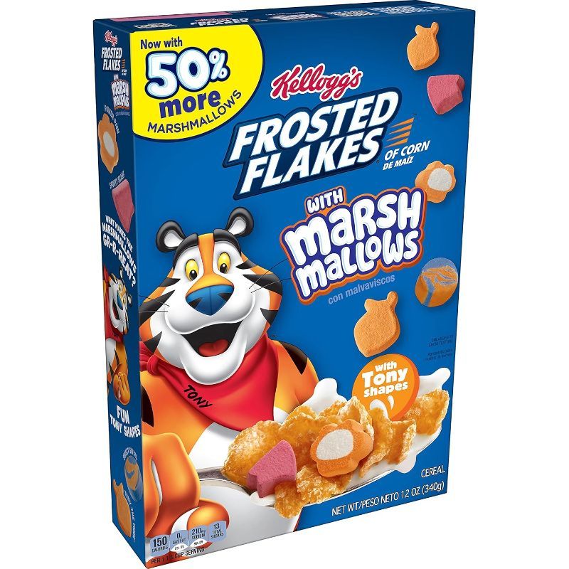 Photo 1 of Kellogg's Frosted Flakes, Breakfast Cereal, Original With Marshmallows, 12 PACK 10.6 OZ EXPIRES JULY 11 2025