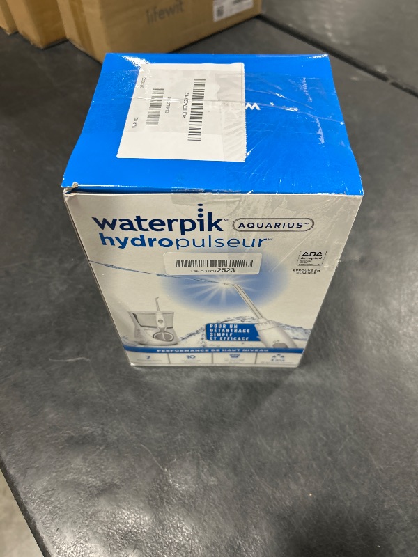 Photo 1 of Waterpik Aquarius Water Flosser Professional For Teeth, Gums, Braces, Dental Care, Electric Power With 10 Settings, 7 Tips For Multiple Users And Needs, ADA Accepted, White WP-660, Packaging May Vary