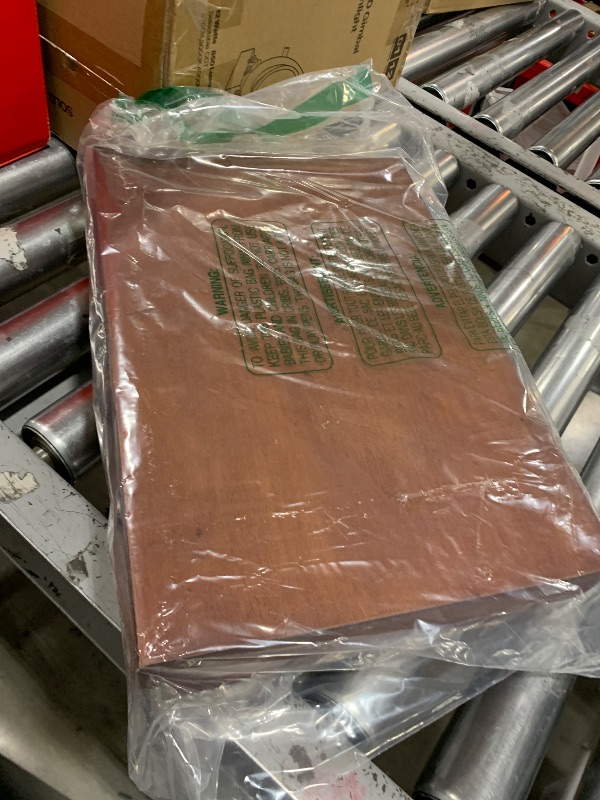 Photo 1 of 2 Pack Wooden Sorting Tray Grid Display Wood Divided Organizer Brown Finished Section Box (12 Compartments,12.9 x 9.1 x 1.55 Inch Each Tray)