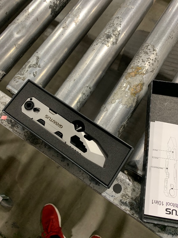 Photo 1 of EDC Pry Bar Multitool with Bi-Directional Ratchet Screwdriver & Everlasting Pen, Wrenches, Crowbar, Bottle and Box Openers - Your Versatile Companion for Everyday Carry and Camping Accessories