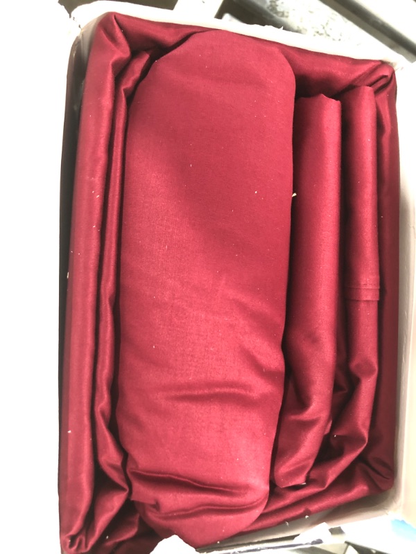 Photo 2 of Ashton Sheets 100% Egyptian Cotton Sheets California King Size - 1200 Thread Count 4 PC Cal King Sheets Egyptian Cotton, Cooling Sateen Sheets, High Thread Count Sheets California King - Burgundy