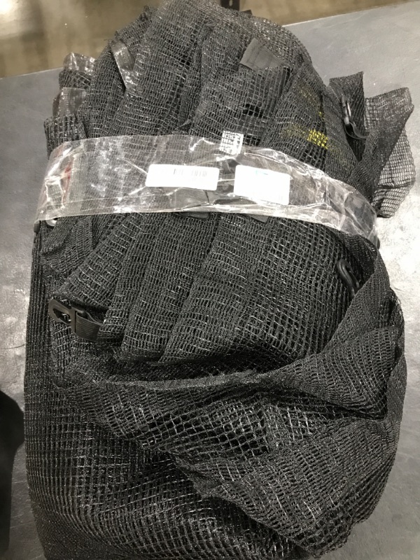 Photo 1 of Kevirice Trampoline Replacement Net(Net Only), Trampoline Replacement Netting 15 Feet 6 Pole Suitable for Straight Pole Type with High Tear Resistance and Safety