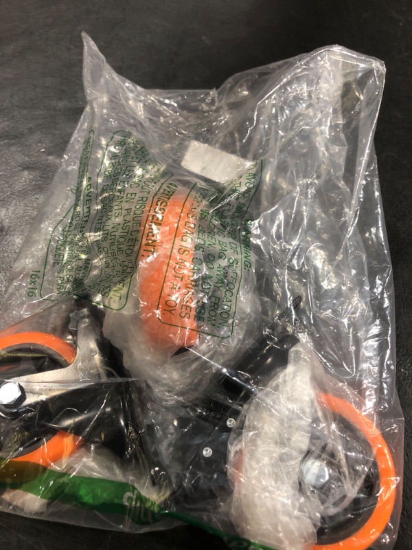 Photo 1 of Caster Wheels, Heavy Duty 4 Inch Casters Set of 4, Locking Swivel Casters Wheels for Cart, Furniture and Workbench, Orange