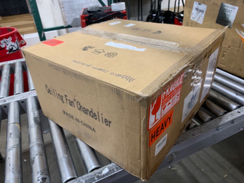 Photo 1 of YOLIZUOT 42 Inch Dimmable Crystal Ceiling Fan Retractable fan blade Modern Fandelier Ceiling Fans with Light, Chandelier Fan with Remote Control for Bedroom/Living Room,Polished Nickel