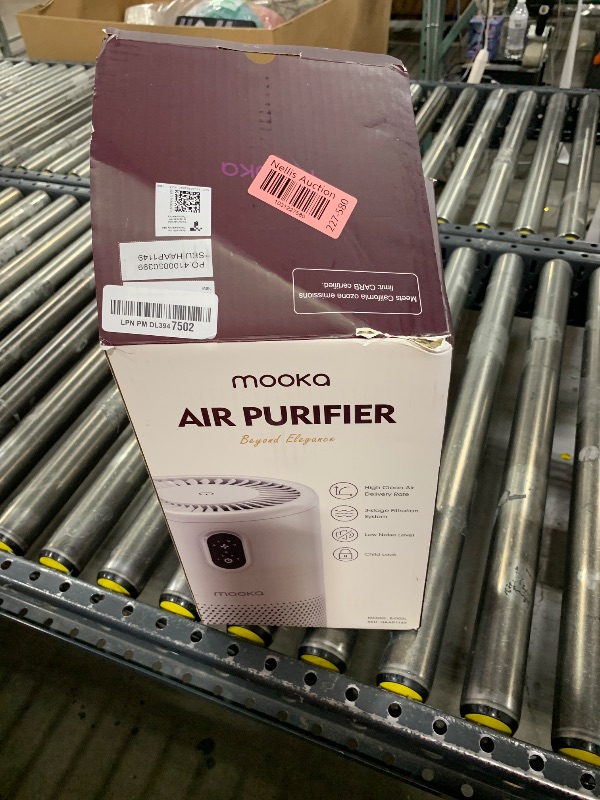 Photo 2 of MOOKA Air Purifiers for Home Large Room up to 1076 ft², H13 True HEPA Air Filter Cleaner, Odor Eliminator, Remove Smoke Dust Pollen Pet Dander, Night Light(Available for California)