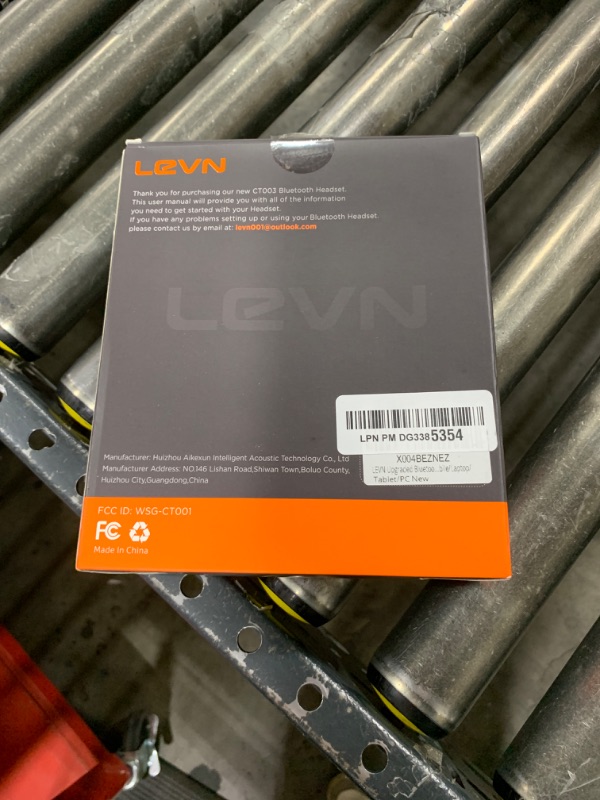 Photo 2 of LEVN Bluetooth Headset, Bluetooth Headphones with AI Noise Cancelling Microphone, 60Hrs Working Time Bluetooth 5.3 Multipoint Connect Wireless Headset with Mic for Work/Phone/Call Center/Computer/PC