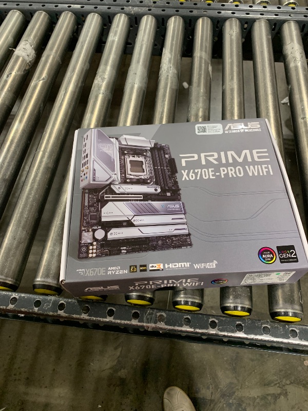 Photo 2 of ASUS Prime X670E-PRO WiFi AMD X670 AM5 Ryzen™ Desktop 9000 8000 & 7000 ATX Motherboard with PCIe® 5.0, Four M.2 Slots, DDR5 Slots, USB 3.2 Gen 2x2 Type-C®, USB4® Support, WiFi 6E, and 2.5G Ethernet