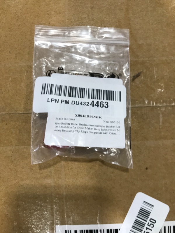 Photo 1 of 6pcs Rubber Roller Replacement and 6pcs Rubber Roller Resolution for Cricut Maker, Keep Rubber from Moving Retaining Clip Rings Compatible with Cricut Maker