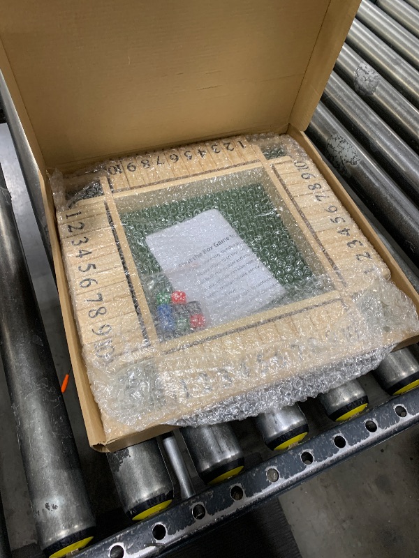 Photo 1 of ApudArmis 4-Way Shut The Box 14 Inches, Large Wooden Board Game Set with Dice, Shut-The-Box for Kids & Adults - Learning Addition Classroom Home Party Pub