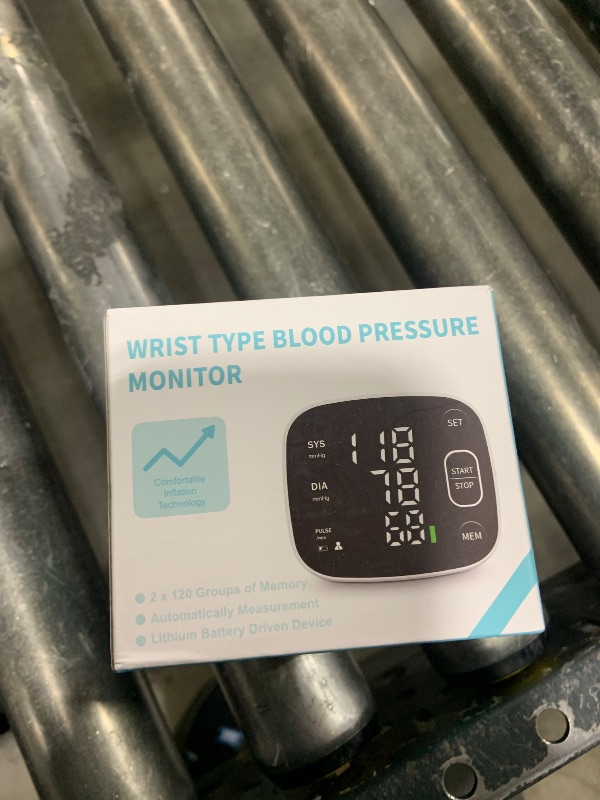 Photo 1 of Oklar Blood Pressure Monitors for Home Use Rechargeable Wrist Digital BP Machine Cuff with LED Backlit Display, Voice Broadcast, 240 Memory Storage for 2 Users with Carrying Case