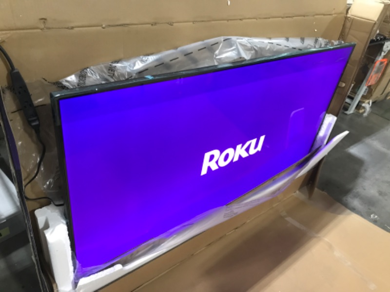 Photo 1 of Roku Smart TV – 65-Inch Pro Series 4K QLED RokuTV with Backlit Roku Voice Remote Pro, Dolby Vision IQ, 120Hz Refresh Rate – Live Local News, Sports, Gaming