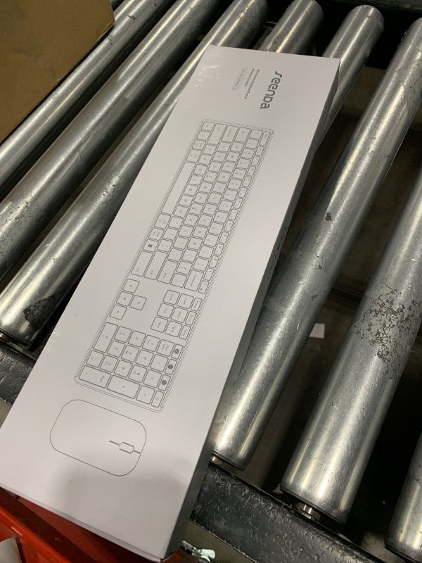 Photo 1 of seenda Bluetooth Keyboard and Mouse Combo (USB + Dual BT), Multi-Device Rechargeable Wireless Bluetooth Mouse and Keyboard, Compatible for Win 7/8/10, MacBook Pro/Air, iPad, Tablet - Black Rose Gold