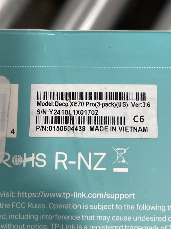 Photo 5 of TP-Link Deco AXE4900 Tri-Band WiFi 6E Mesh WiFi System (Deco XE70 Pro) 2.5G WAN/LAN Ports 4.9 Gbps Wi-Fi 7,200 Sq. Ft Coverage Connect up to 200 Devices New 6 GHz Band 3-Pack 2024 Release