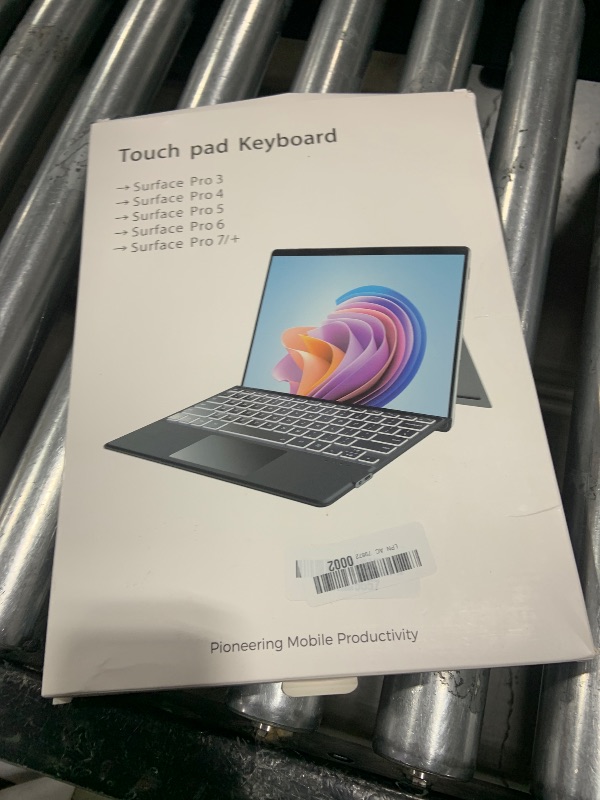 Photo 1 of XIWMIX Keyboard for Microsoft Surface Pro 7/ Pro 7 Plus/Pro 6/ Pro 5/ Pro 4 12.3"/Pro 3, Portable Bluetooth 5.2 Wireless,Multi-Gesture Touchpad 7-Color Backlit Type Cover for Surface Pro 7/7+/6/5/4/3