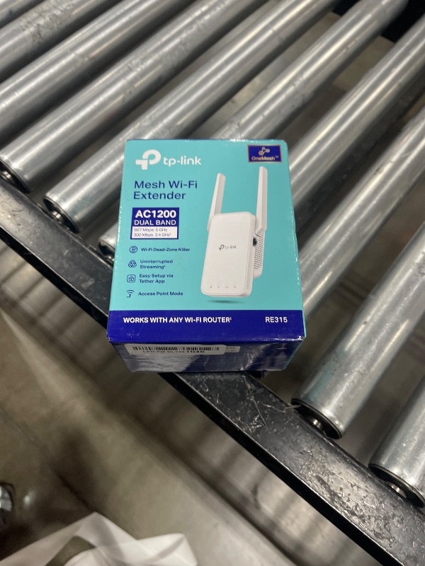 Photo 1 of TP-Link AC1200 WiFi Extender, 2024 Wirecutter Best WiFi Extender, 1.2Gbps home signal booster, Dual Band 5GHz/2.4GHz, Covers Up to 1500 Sq.ft and 30 Devices ,support Onemesh, One Ethernet Port (RE315)