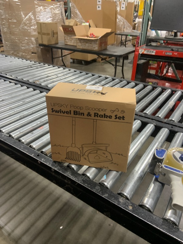 Photo 1 of UPSKY Pooper Scooper Swivel Bin & Rake with 100 Waste Bags, Stainless Steel Long Handle Pooper Scooper for Large Medium Small Dogs, Metal Dog Poop Scooper with Hook for Easy Yard Cleanup