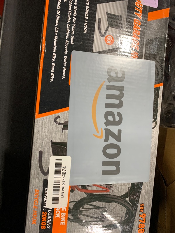 Photo 1 of HORUSDY Bike Storage Rack, 6 Bike Racks and 6 Helmets Hooks, Wall Mounted Bike Storage Rack, Max capacity 600lbs