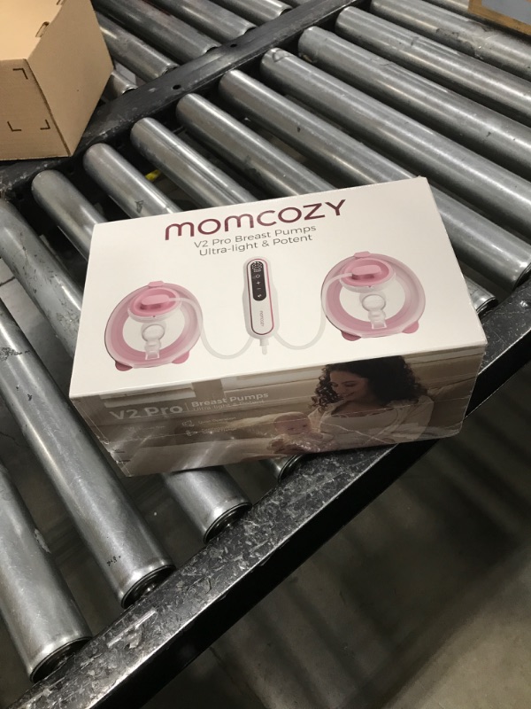 Photo 2 of Momcozy Breast Pump V2 Pro Ultra-Lightweight, Hands-Free & Portable Wearable Pump with Upgraded Integrated DoubleFit Flange, Quiet & Leak-Proof Electric Pump, 3 Modes|9 Levels, 17/19/21/24mm