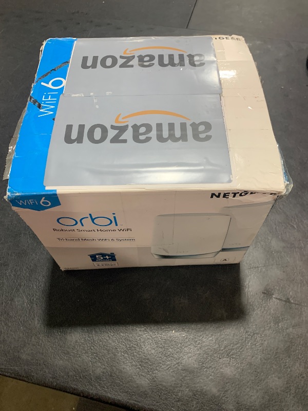 Photo 2 of NETGEAR Orbi Whole Home Tri-band Mesh WiFi 6 System (RBK752) – Router with 1 Satellite Extender | Coverage up to 5,000 sq. ft., 40 Devices | AX4200 (Up to 4.2Gbps)