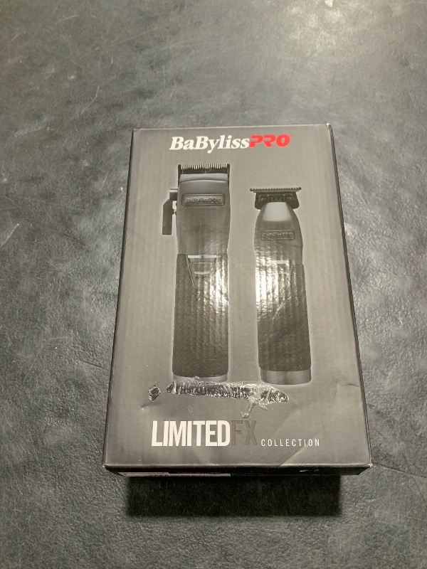 Photo 2 of BaBylissPRO LIMITEDFX Clipper and Trimmer Prepack - Matte Black