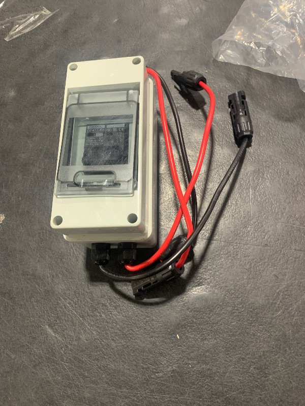 Photo 1 of DIHOOL 30 Amp Solar Panel Disconnect Switch, Outdoor Small Breaker Box, Miniature Circuit Breaker 1000V