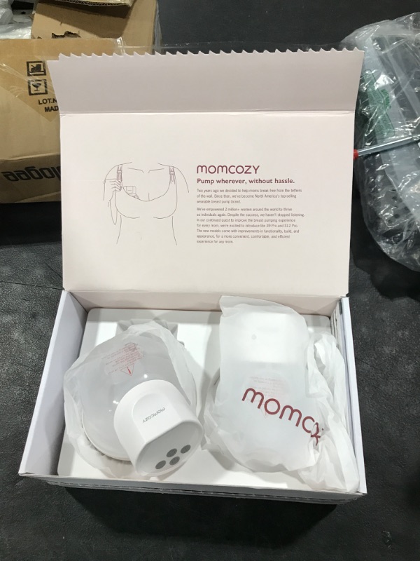 Photo 2 of Momcozy Breast Pump Hands-Free S12 Pro, Wearable & Portable Pump with Soft DoubleFit Flange, 3 Modes | 9 Levels Double Electric Pump Wireless, Smart Display, 24mm, 2 Pack