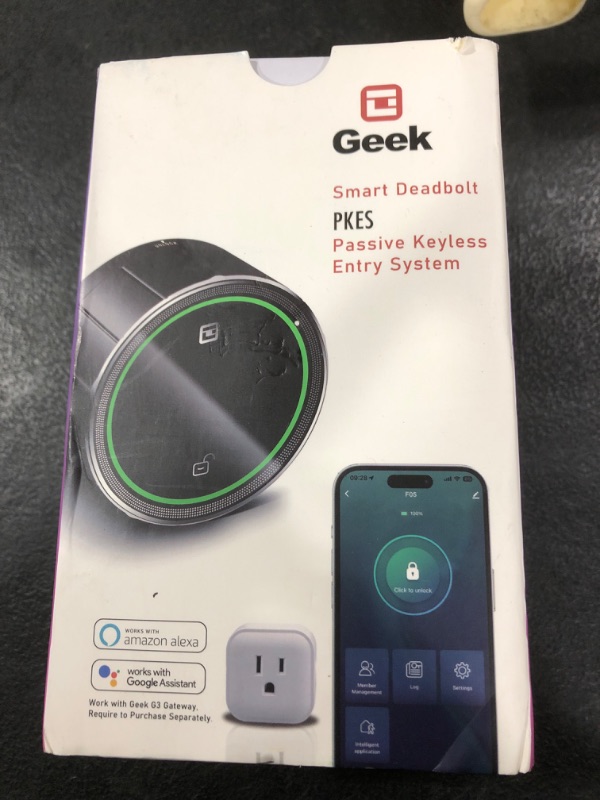 Photo 1 of GeekTale Smart Door Lock with App, Single Side Deadbolt Bluetooth Lock, Upgrade Your Existing Deadbolt to a Smart Lock, Interior Smart Lock for Front Entry Door, Auto Lock & Auto Unlock