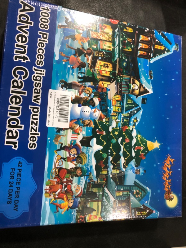 Photo 2 of Puzzle advent calendar 2024 Christmas Puzzle, 1008 Pieces Jigsaw Puzzle for Adults and Kids advent calendar puzzle?advent calendar puzzle