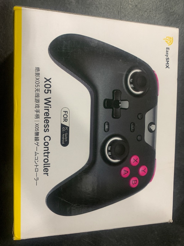 Photo 1 of EasySMX X05 2.4g Wireless Gaming Controller for PC/Steam/iPhone/Android/Switch - Bluetooth Controller Gamepad with Hall Effect, RGB Lights and Turbo, Anti-Drift Controller