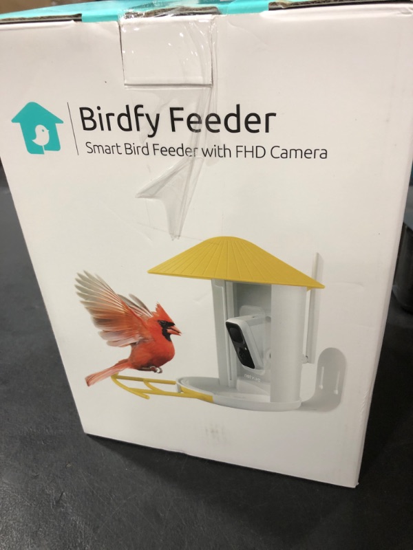 Photo 2 of NETVUE by Birdfy AI Smart Bird Feeder with Camera, AI Auto Capture Each Bird Come & Identify 6000+ Bird Species, Cloud Store Bird Videos & Birdwatching On Live, Ideal Gift (Yellow)