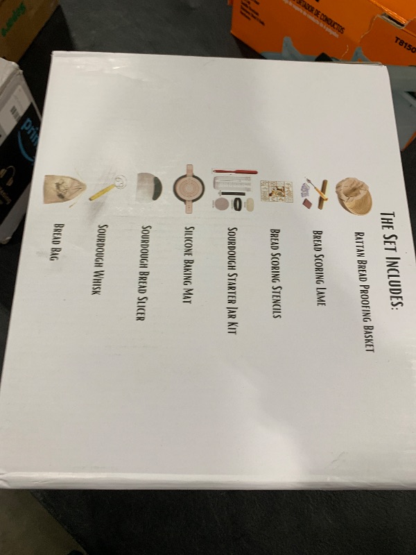 Photo 1 of Complete Sourdough Bread Starter Kit, Glass Sourdough Starter Jar Kit & Tons of Sourdough Bread Baking Supplies - Sourdough Starter Kit Includes Sourdough Jar, Banneton Bread Proofing Basket & More