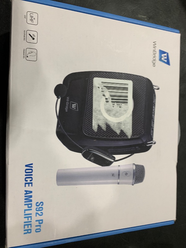 Photo 1 of Wireless Voice Amplifier with Wireless Headset Microphone & Wireless Handheld, 25W Wireless PA System Portable Rechargeable Bluetooth Karaoke Speaker Loudspeaker for Teachers Yoga Instructors etc