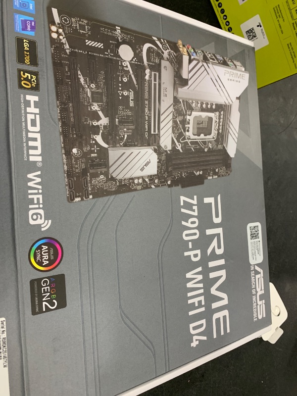 Photo 2 of ASUS Prime Z790-P WiFi D4 LGA 1700(Intel 14th,12th&13th Gen) ATX motherboard (PCIe 5.0,DDR4,14+1DrMOS,3x M.2,WiFi 6, Bluetooth v5.2,2.5Gb LAN, front panel USB 3.2 Gen 2 USB Type-C, Thunderbolt 4/USB4)